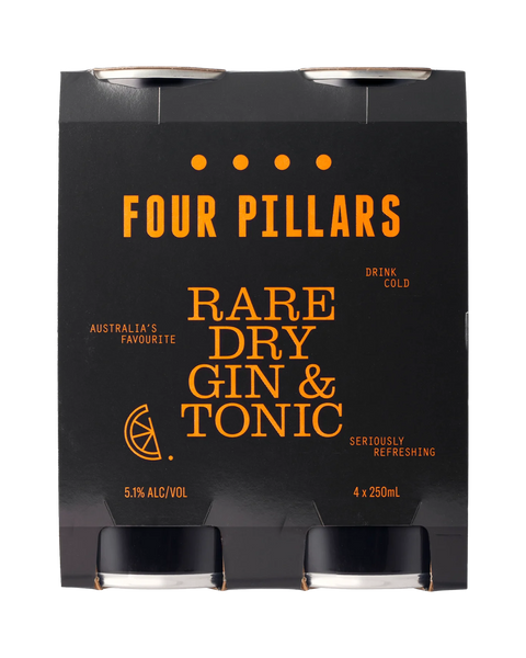 Four Pillars Rare Dry Gin & Tonic Cans 250mL (Case)