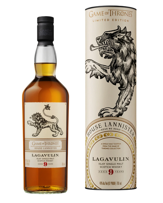 Lagavulin 9 Year Old Single Malt Scotch Whisky - House Lannister Game of Thrones Limited Edition