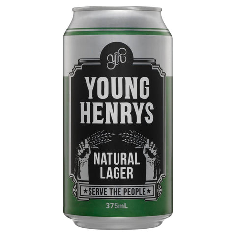 Young Henrys Natural Lager Cans 375mL