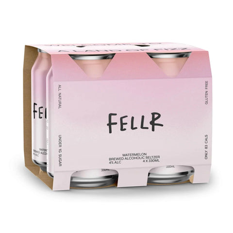 Fellr Watermelon Brewed Alcoholic Seltzer