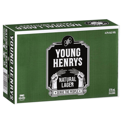 Young Henrys Natural Lager Cans 375mL