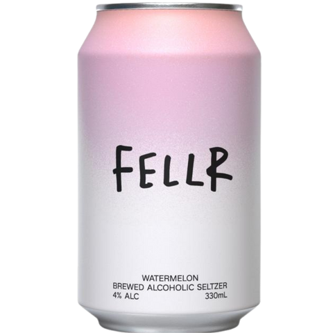 Fellr Watermelon Brewed Alcoholic Seltzer 330mL. Refreshing , great taste